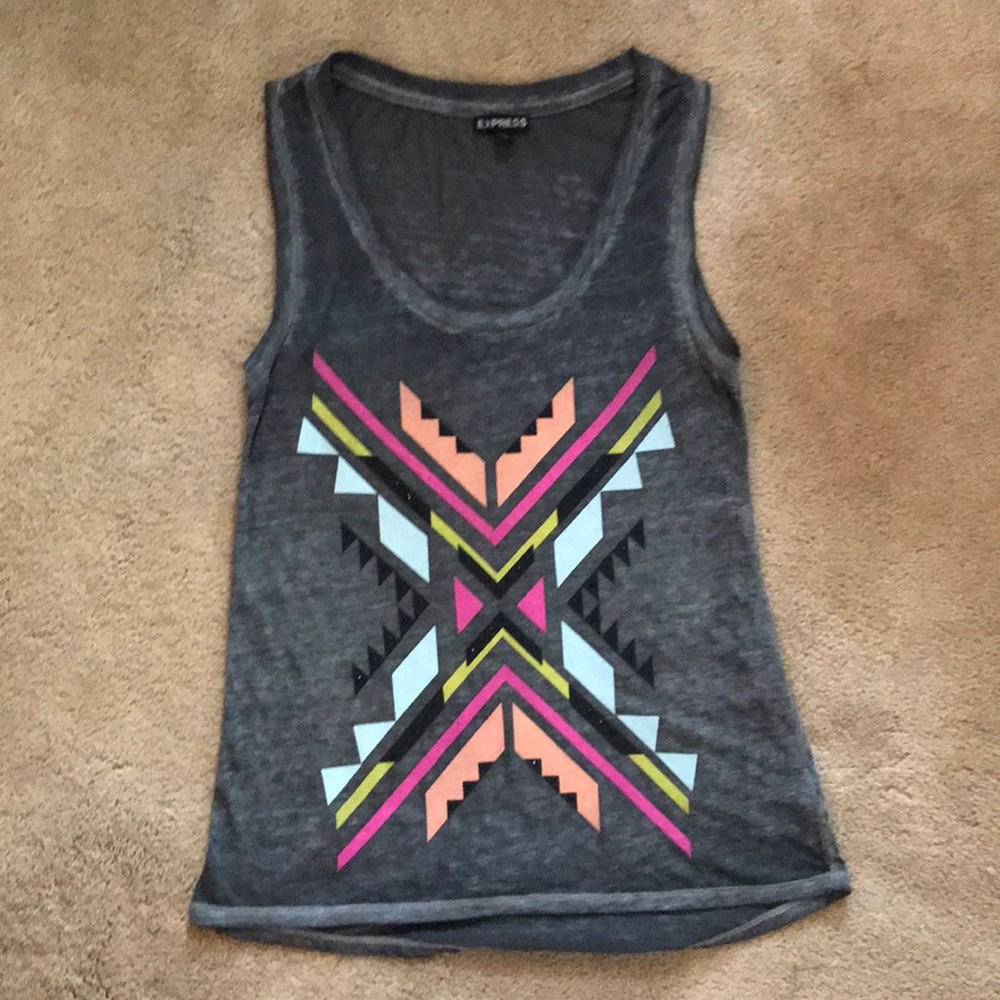 Grey distressed tank